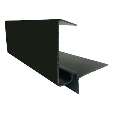 DF-Continuous Tile Dry Verge D Type High Profile Black 5m
