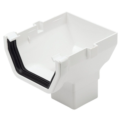P2-Square Stopend Outlet White
